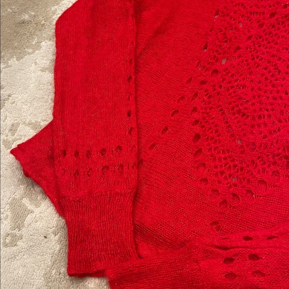 WILDFOX  Sweater Size
S Red Alpaca Wool - Picture 3 of 9